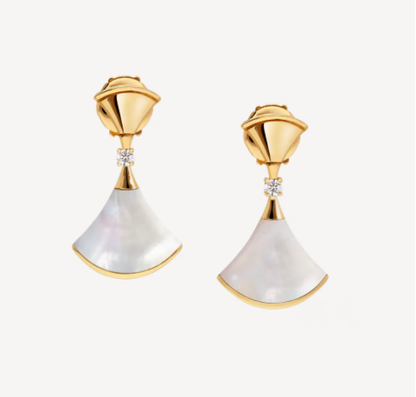 [⭐Marins]DREAM MOP 1 DIAMOND EARRINGS