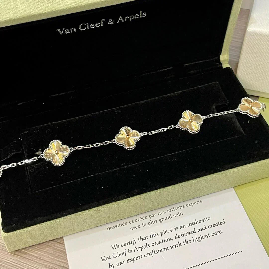 [Marin-Jewelry] COLLECTION BRACELET TRÈFLE 5 MOTIFS LASER