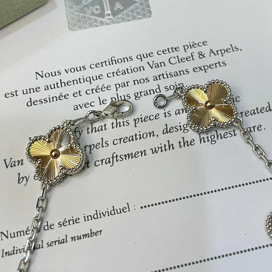 [Marin-Jewelry] COLLECTION BRACELET TRÈFLE 5 MOTIFS LASER