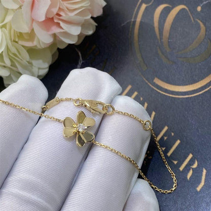 [Marin-Jewelry]BRACELET FLEUR FRIVOLE EN OR