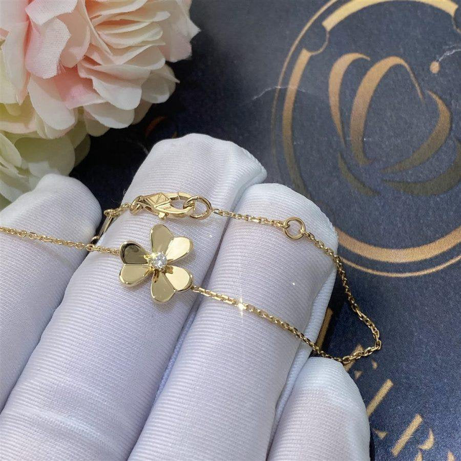[Marin-Jewelry]BRACELET FLEUR FRIVOLE EN OR