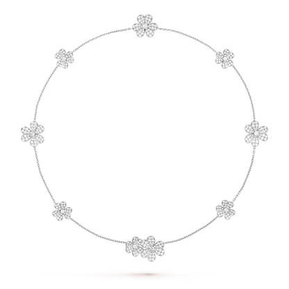[Marin-Jewelry]フリヴォル シルバー 9フラワー ネックレス