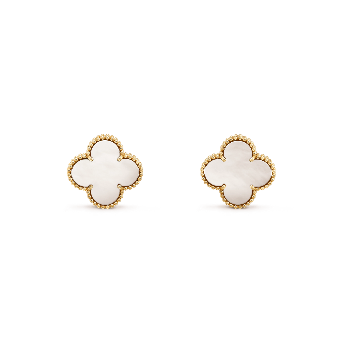 [Marin-Jewelry]CLOVER MINI GOLD EARRINGS