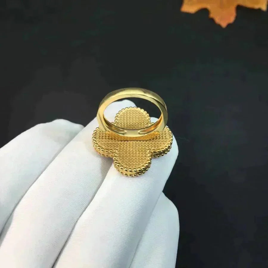 [Marin-Jewelry]クローバーマラカイトリング