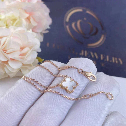 [Marin-Jewelry]BRACELET TRÈFLE FLEUR SIMPLE NACRE BLANCHE