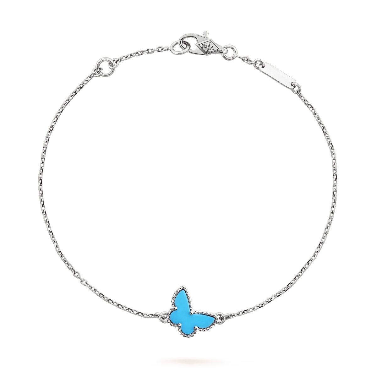 [Marin-Jewelry]BRACELET PAPILLON TURQUOISE PAPILLON ARGENT