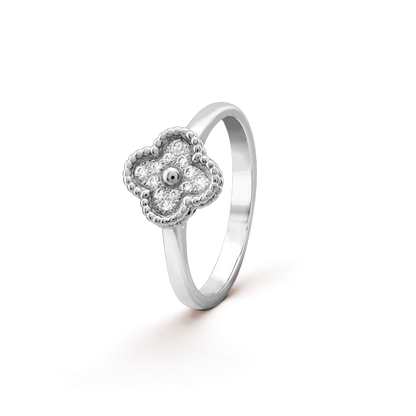 [Marin-Jewelry]BAGUE TRÈFLE DIAMANT