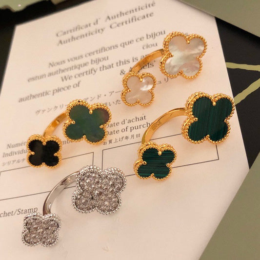 [Marin-Jewelry]クローバー　アシンメトリーリング